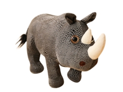 Lindo Y Suave Muñeco De Peluche De Rinoceronte, Juguete De Animal, Regalo Para Niños