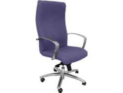 Silla de Escritorio Ejecutiva PYC Caudete Azul con ruedas antiarañazos (Brazos Fijos - Tejido)