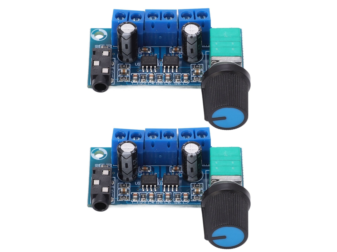 Módulo Amplificador De Potencia Estéreo Hi-fi Ajustable De 9-15 V Con Protección Contra Sobrecorriente, 2 Unidades.