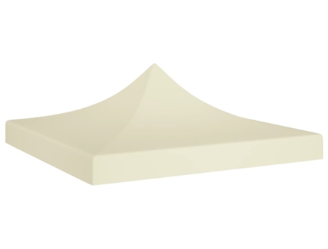 vidaXL Techo de carpa para celebraciones crema 2x2 m 270 g/m²
