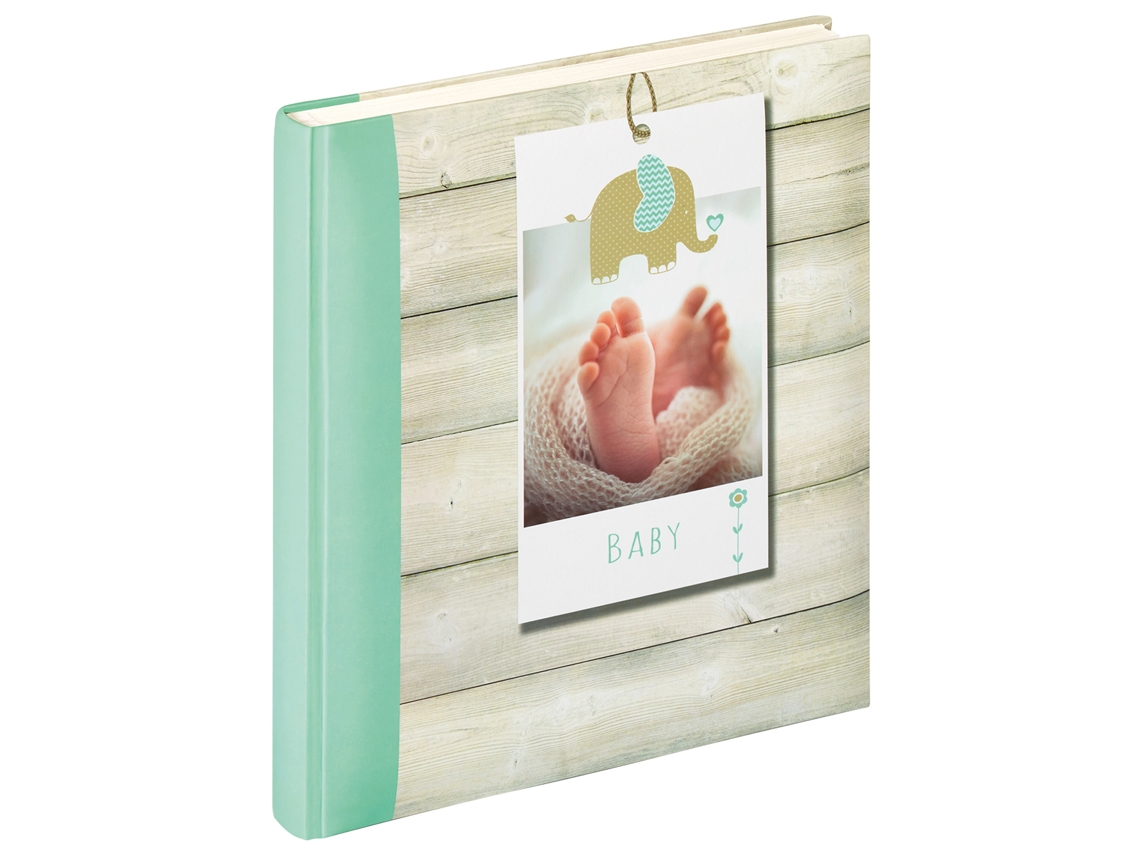 Álbum de fotos Bienvenido Baby Álbum Tamaño 28x30,5 cm Verde