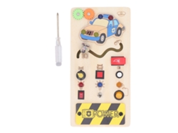 Jinwei-tablero Sensorial De Interruptores Led Para Niños Con Madera De Bálsamo, Educativo Y Para Coordinación Ojo-mano