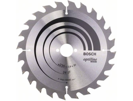 Disco de Sierra Circular BOSCH Optiline Madera 230x30x2.8 mm - 24