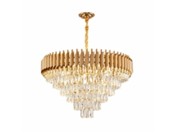 Candeeiro de Teto de Cristal PIBAOGU Asled 424 (dourado)