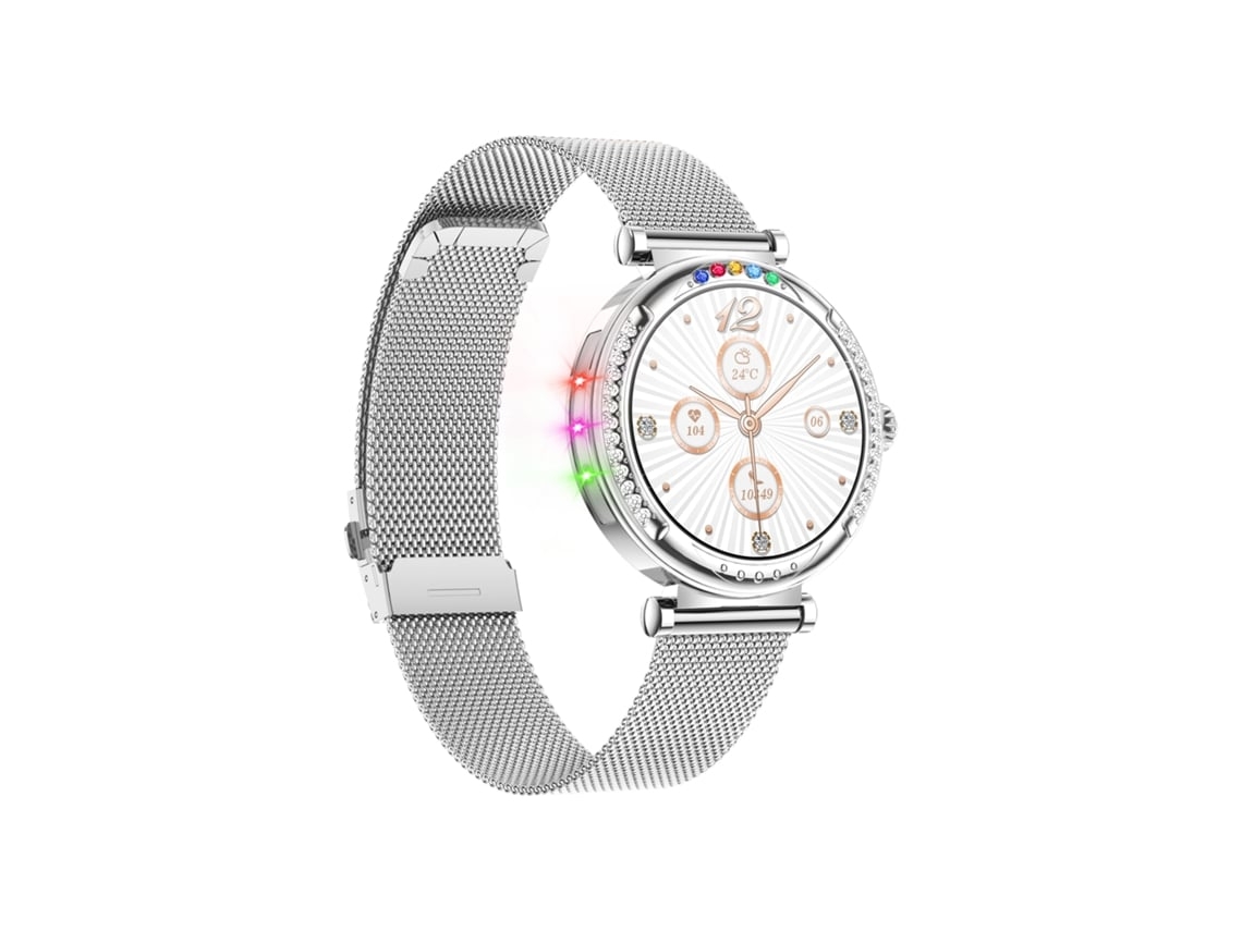 Reloj inteligente CF33 de 1,27 pulgadas, resistente al agua IP67, con más de 100 modos deportivos, color plateado Chennnls