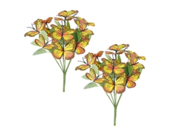 Ramo de Flores Mariposa Artificial para Casamento Estilo Huafeidiewu