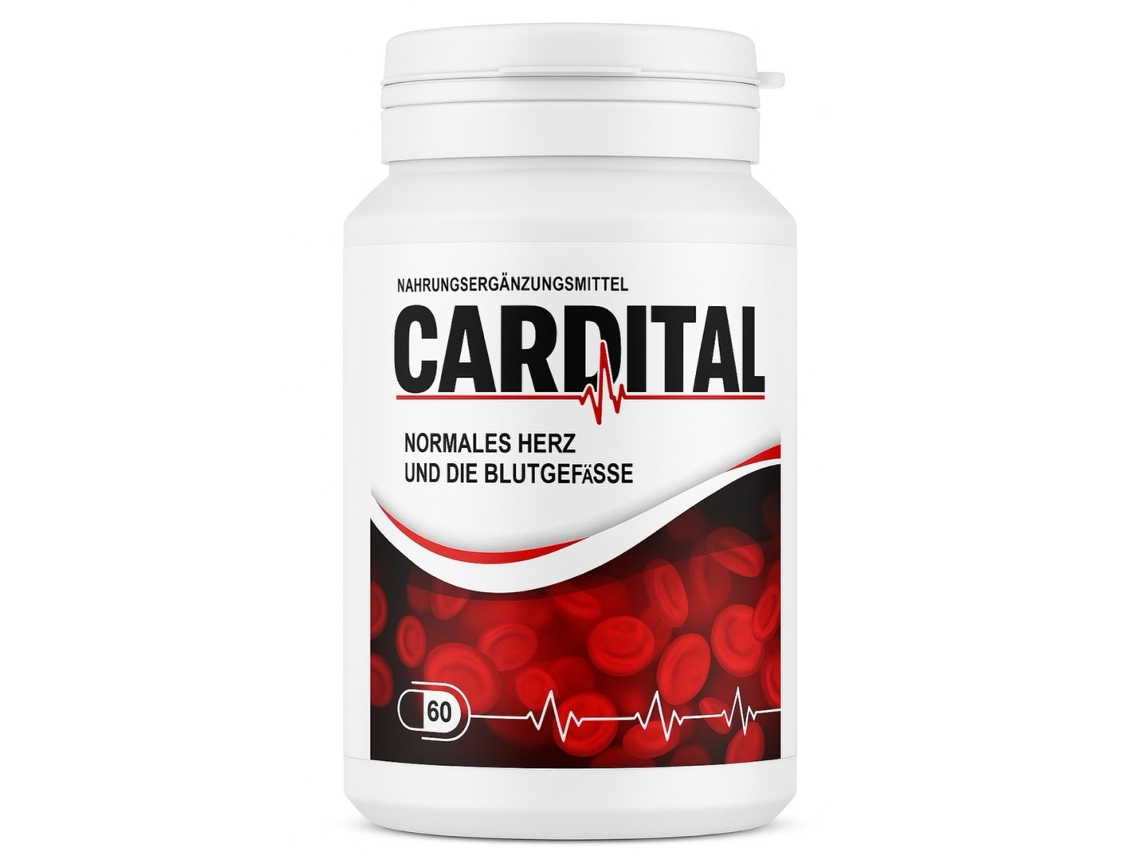 Suplemento Alimentar Cardital | 60 Cápsulas | Extrato De Mirtilo Vermelho, Magnésio, L-arginina