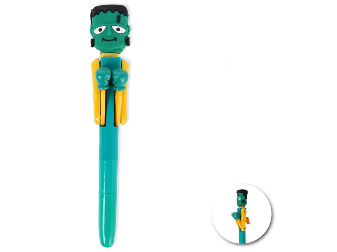 Pack de 24 Bolígrafos Monstruo verde boxeador de 17 cm