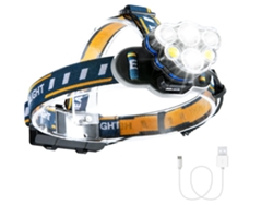 Linterna ELORY recargable e impermeable con LED rojo y blanco, 8 modos, para acampar y pescar.