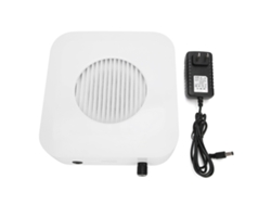 Aspiradora con colector de polvo para uñas de 60 W, ventilador de succión ajustable, enchufe estadounidense de 110/240 V.