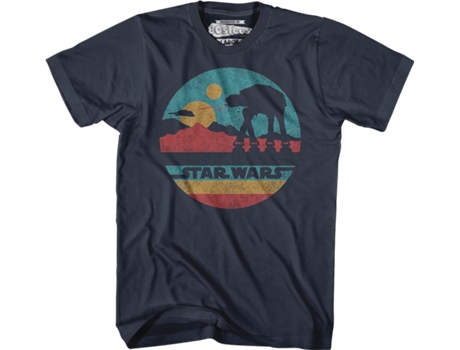 Camiseta Unisexo DEEPSTONE AT-AT Silhouette Star Wars Armada (XXXL)