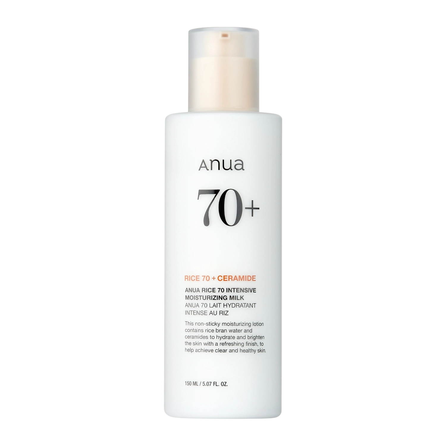 Leche Hidratante Intensiva Rice 70 Ceramide 150ml Anua