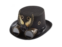 2026-sombrero Alto Steampunk Con Gafas Y Engranajes Para Halloween, Disfraces Y Cosplay Artesanal Estilo D