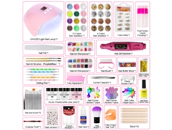 Juego de herramientas para uñas Yunzii, juego de 2 herramientas para uñas con polvo de cristal