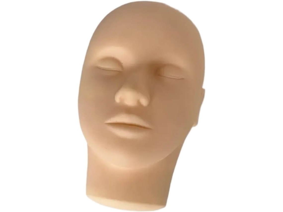 Cabeza De Maniquí De Alta Calidad Para Masaje De Piel Y Aplicación De Maquillaje, Con Los Ojos Cerrados, Entrenamiento Facial.