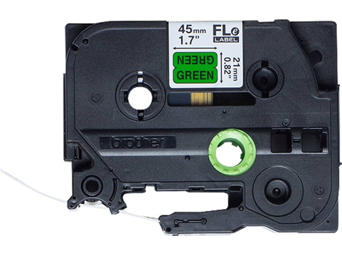 Cinta Laminada BROTHER FLe-7511 Negro sobre verde