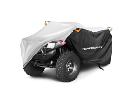 A prueba de agua a prueba de lluvia, quad de playa anti-ultravioleta para polvo, estuche atv para polaris[Plata Negro / Xl-210x120x115cm]