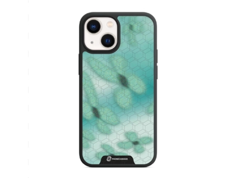 Funda Móvil Oficial Protector para iPhone 14 PHONECASES3D Piel Sintética Negro