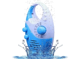 Radio De Ducha Impermeable, Altavoz Con Botones Am/fm, Volumen Ajustable Y Asa Superior.