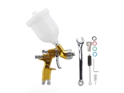 Pulverizador de pintura ajustable con boquilla de 1,8 mm, rosca macho G1/4, herramienta de pintura neumática, aleación de aluminio dorado