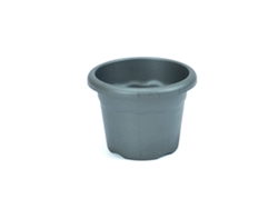 PLASTIKEN TERRA - Maceta Redonda Medida 16 cm 15L Antracita