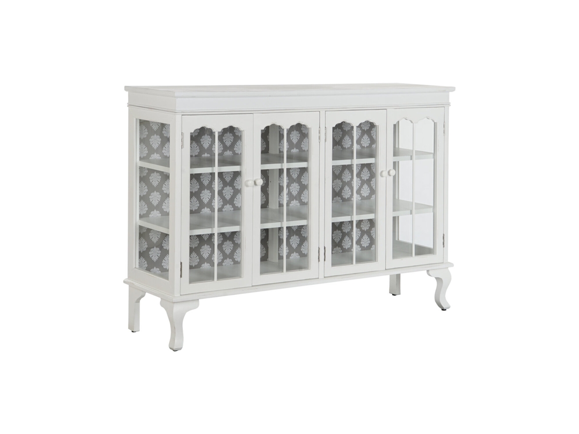 Buffet Abeto Cristal Blanco 142,5x40,5x101,5cm