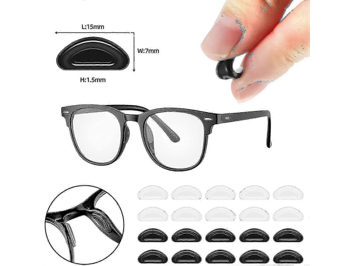 26 pares de almohadillas nasales y ganchos para las orejas de silicona antideslizantes para gafas Rosewell con agarre mejorado.
