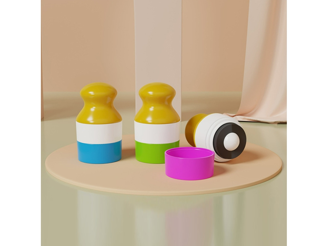 Aplicador portátil recargable de protector solar con rodillo de espuma para niños y viajes (crema y loción)