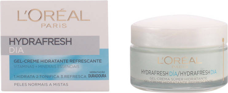Crema Facial L'OREAL Hydrafresh Moistuirizing Day g el-Cream Piel Normal Misto (50 ml)