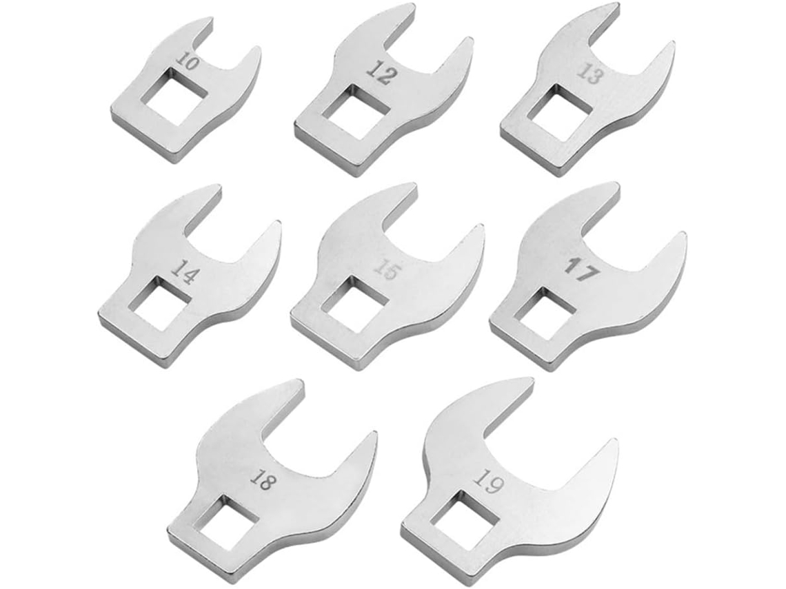 Juego De 8 Llaves Pata Cisne 3/8" (10-19 Mm) Para Trinquetes, Carraca Y Sujetadores Acceso