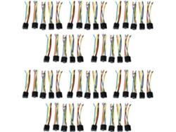 50 Piezas De Conector De Relé De Cable De 5 Pines, Zócalo, Dc 12v Para Automóvil