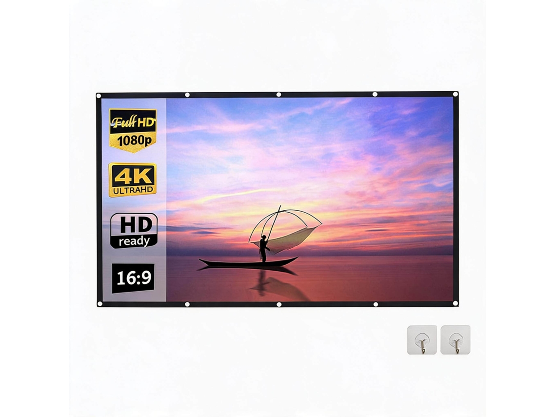 Pantalla Para Proyector Digitallab De 100'', Tela De Poliéster