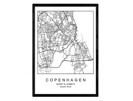 Lámina NACNIC Mapa Copenhagen (A3)