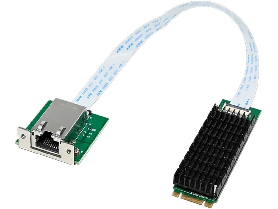 Tarjeta De Red Aqc107 10gbe M.2 B+m Con Puerto Adaptador Ethernet Rj45