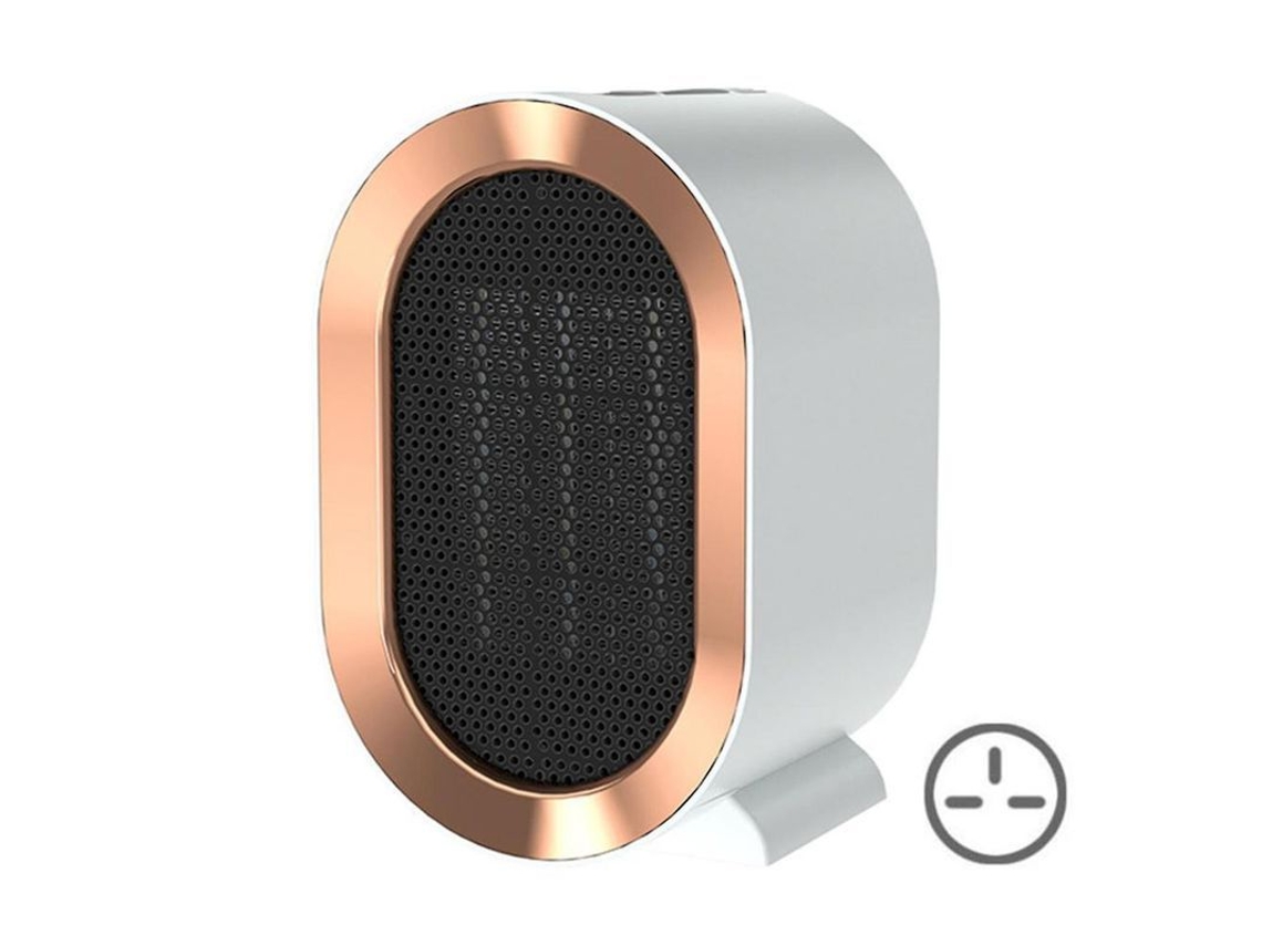 Calefactor Eléctrico Pequeño Para Interiores, Invierno, Cerámica, Multifuncional, Enchufe Británico, Blanco.