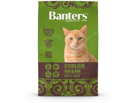 Pienso para Gatos BANTERS (8 Kg - Seco - Esterilizados - Sabor: Pescado)