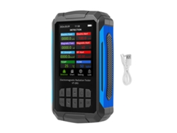 Detector De Radiación Electromagnética 5 En 1 Con Pantalla Tft De 2,8", Recargable, Negro.