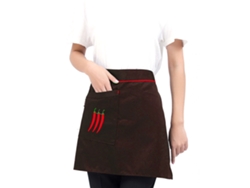 Delantal De Chef Retro Corto De Algodón Para Camarero Y Camarera