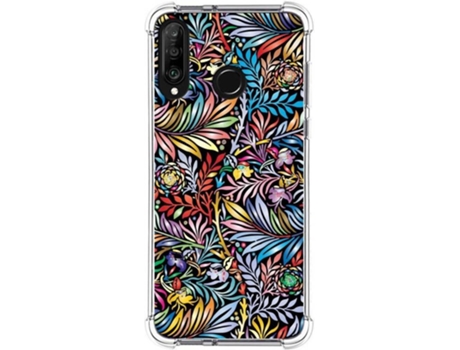 Carcasa Huawei P30 Lite TUMUNDOSMARTPHONE Dibujos Antigolpes Flores 04 Multicolor