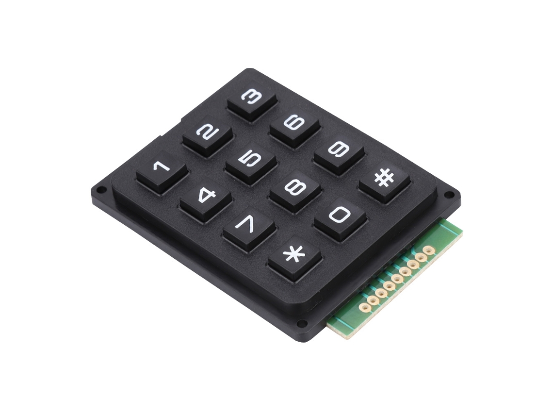Módulo De Teclado Externo Con 12 Botones (3x4 Pulsadores) Para Microcontrolador (mcu)