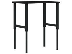 Maison Exclusive - Banco De Trabajo Madera Roble Marrón Oscuro 80x60x(71,5-98) Cm