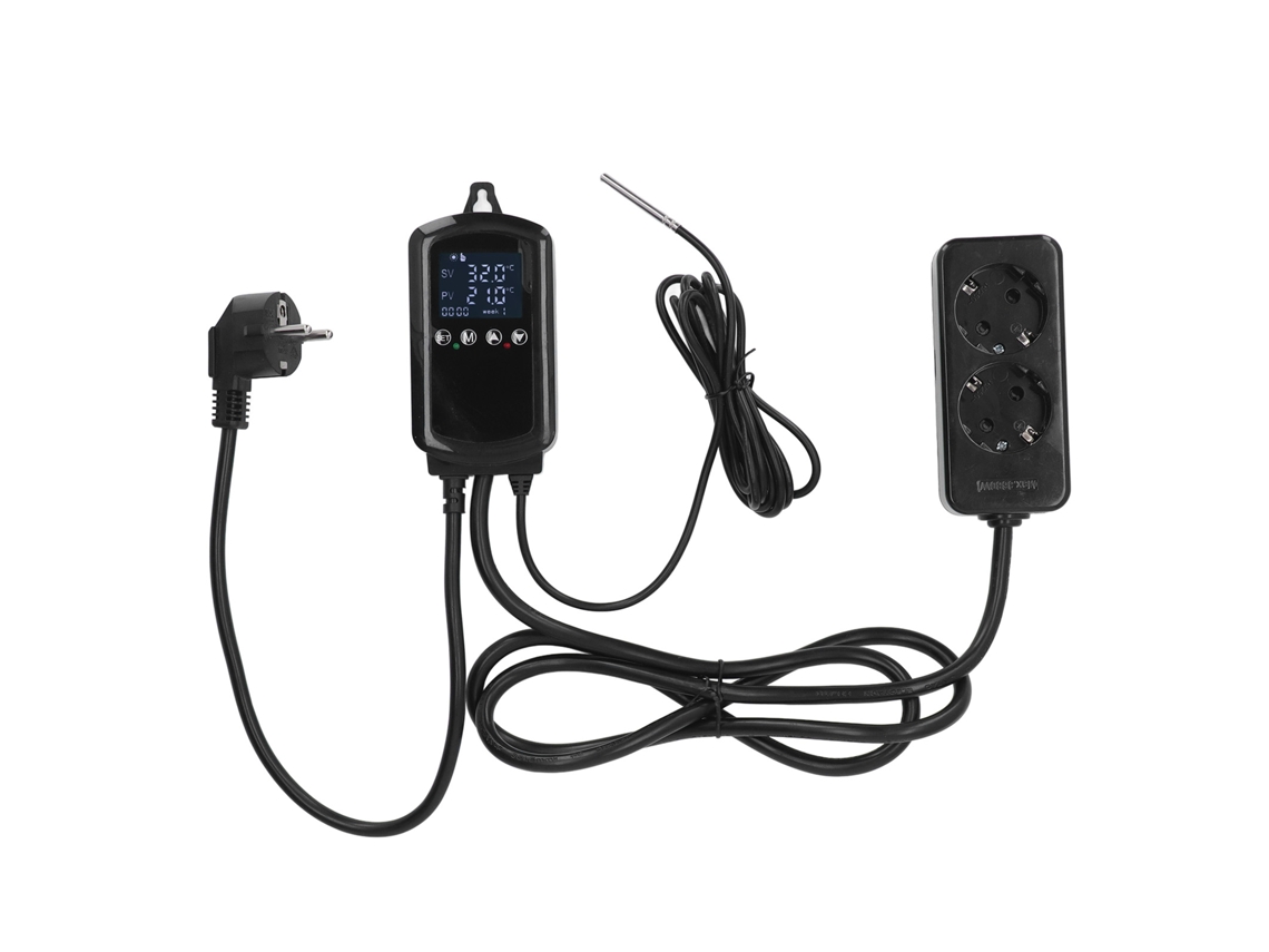 Termostato Digital Con Control De Temperatura De -50 A 99 ℃ Para Lámpara Toallera 16a 3680w