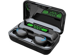 Auriculares Intra Reprodução Led Power Yizhood Bluetooth Negro