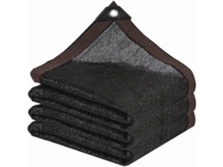 Malla de sombreo para jardín con ojales, cubierta exterior con 90% de sombra para pérgola, patio, plantas, invernadero, gallinero, negra (3x6m)