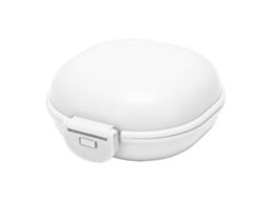 Jabonera portátil impermeable con tapa de hebilla de PP, ideal para viajes, hogar, hotel, dormitorio, color blanco