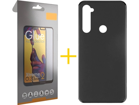 Kit Funda + Protector de Pantalla Xiaomi Redmi Note 8 SKYHE Full (Negro)