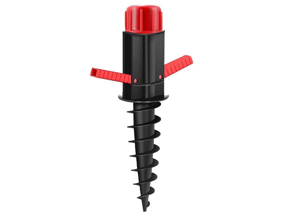 Sombrilla Marbueno Pincho de plástico negro, 37 x 6 x 6 cm, para playa y jardín, 10505