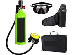 Minibotella de buceo SFUSHOS con tubo de snorkel, estilo ocio al aire libre.