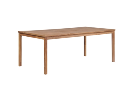 MAISON EXCLUSIVE Mesa de jardín de madera maciza de teca 200x100x77 cm