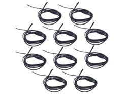 2026dz-10pcs Sensor termistor Sonda de temperatura NTC 1m10k B3950 Epoxi PVC Alta precisión para electrodomésticos